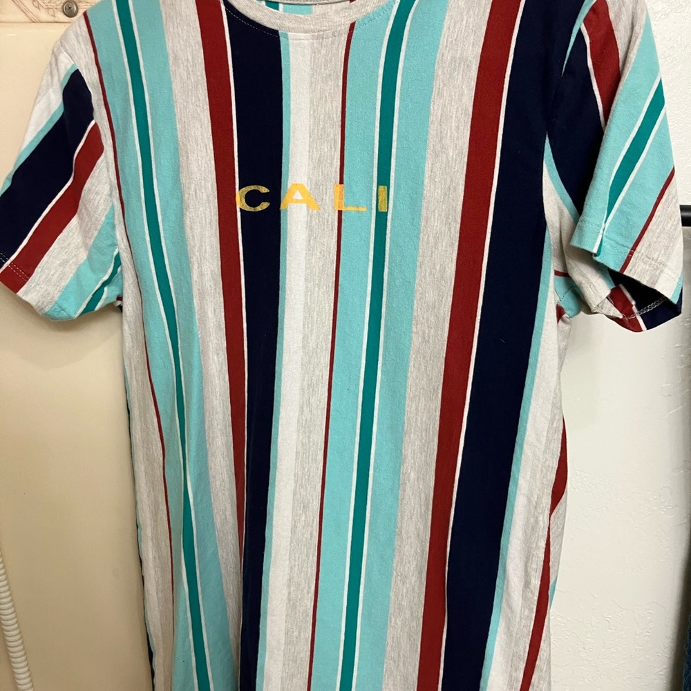 Striped Multicolor Men's Short Sleeve Tee